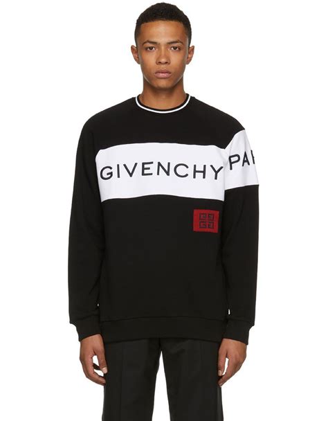 givenchy pullover black white ärmel|Givenchy sweatshirt fleece.